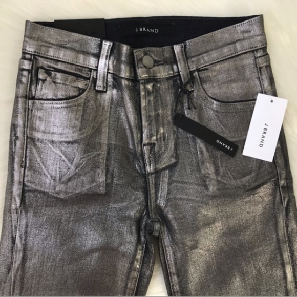 J Brand Foiled Chrome NWT - Picture 4 of 6
